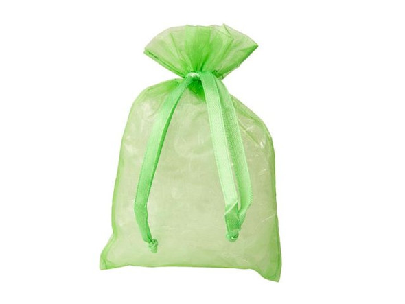 Organza Drawstring Bag, 4x6" - Apple (10 Pieces)