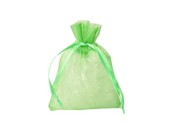 Organza Drawstring Bag, 3x4" - Apple (10 Pieces)