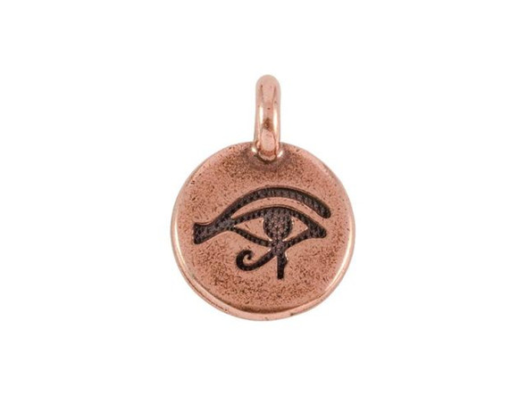 TierraCast Antiqued Copper Plated Eye of Horus Charm (Each)