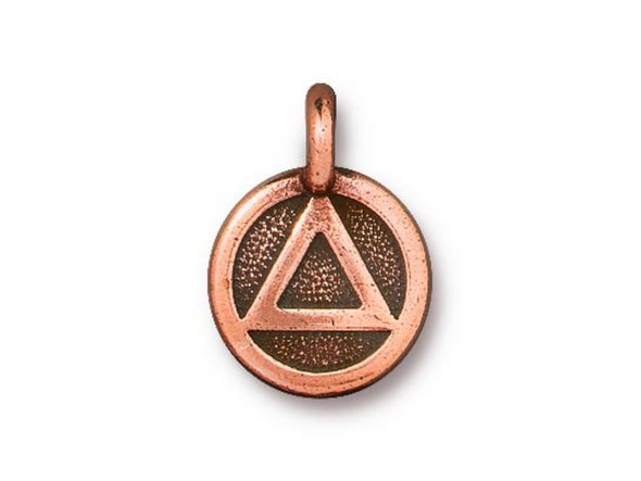 TierraCast Antiqued Copper Plated Recovery Charm (Each)