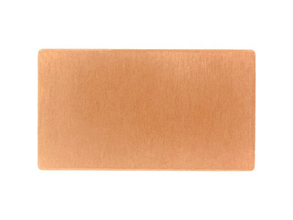 Copper Stamping Blank, 33x18mm Rectangle, 24-gauge (Each)