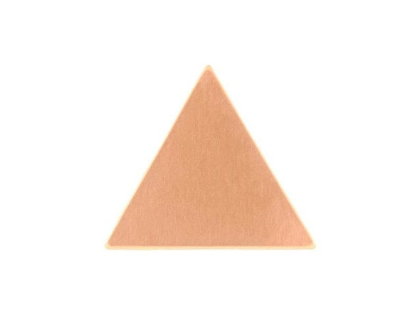 Copper Stamping Blank, 17x15mm Triangle, 24-gauge (Each)