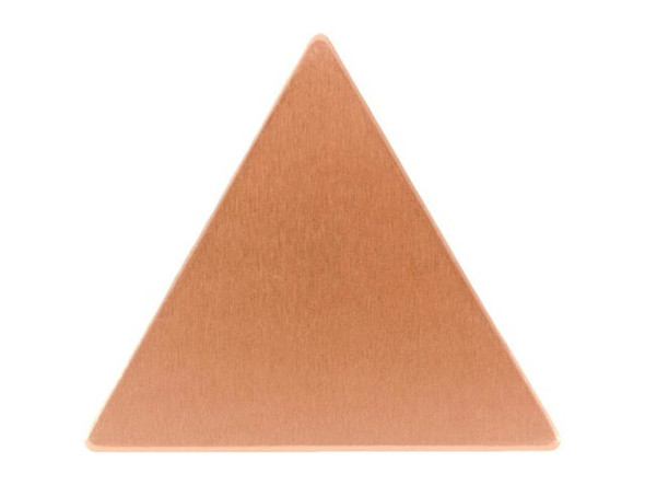 Copper Stamping Blank, 25x22mm Triangle, 24-gauge (each)