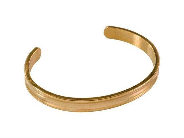 Stainless Steel Hair Tie Bracelet - Gold Plated (Each)