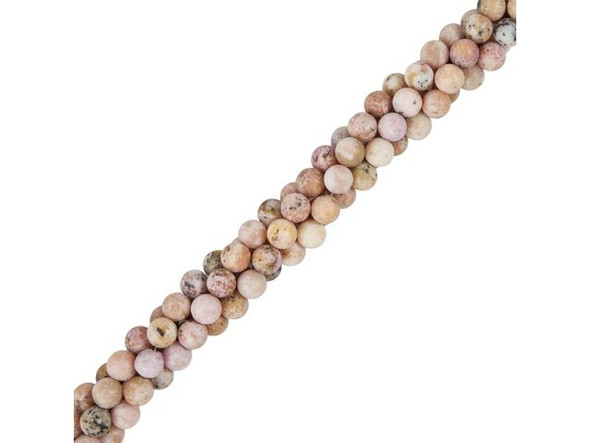Matte Red Turtle Jasper Round Gemstone Beads, 8mm (strand)