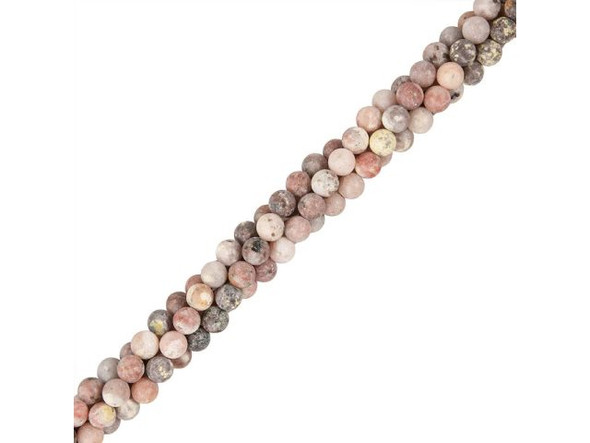 Matte Chili Jasper Round Gemstone Beads, 8mm (strand)