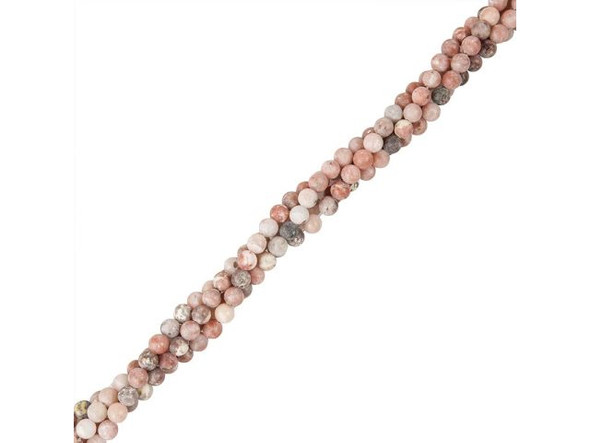 Matte Chili Jasper Round Gemstone Beads, 6mm (strand)