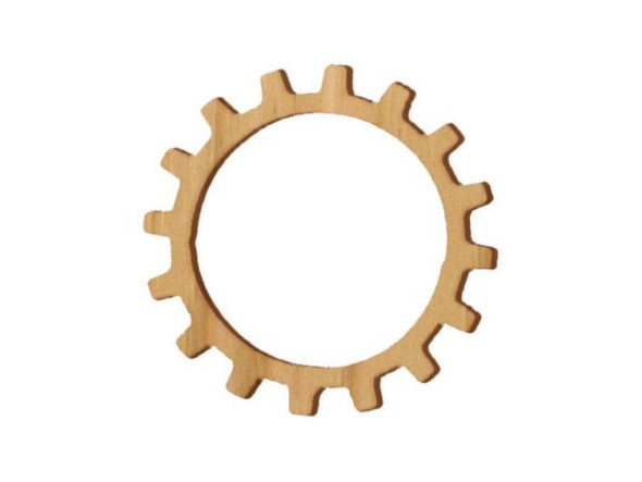 Gear, Wood, 0.75" (12 Pieces)