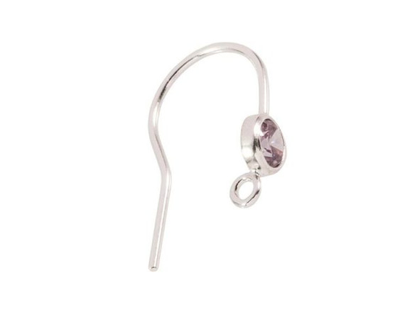 TierraCast French Hook Ear Wire Sterling Silver large loop with 3mm be