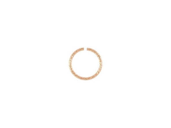 14kt Gold-Filled Jump Ring, Round, Sparkle Wire, 6.5mm (10 Pieces)