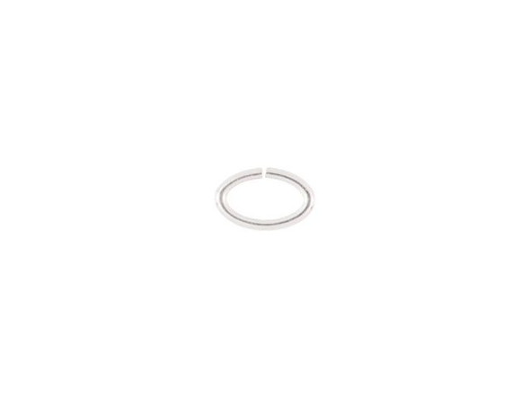 Sterling Silver Jump Ring, Oval, 4.1x6.4mm (10 Pieces)