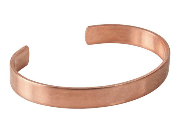 Solid Copper Cuff Bracelet Finding, 3/8 x 7" (Each)