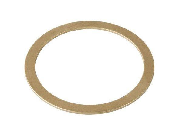 Brass 1/4" Wide Flat Washer Bangle Bracelet, 2-1/2" ID (Each)