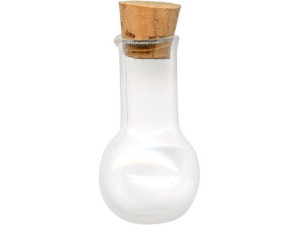 Bottle Charm, Glass Jar, Bulb (12 Pieces)