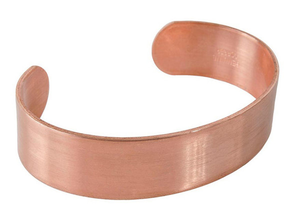 Solid Copper Cuff Bracelet Finding, 3/4 x 7" (Each)
