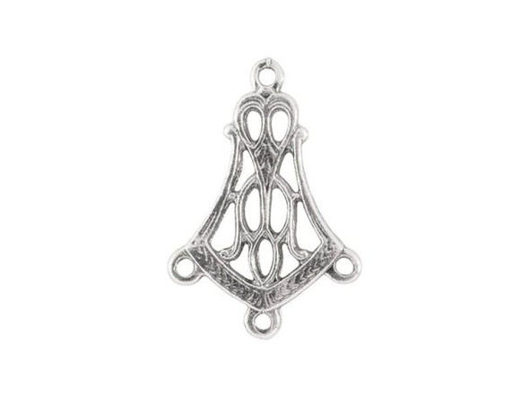 Sterling Silver Flared Filigree - 3 Loops (Each)