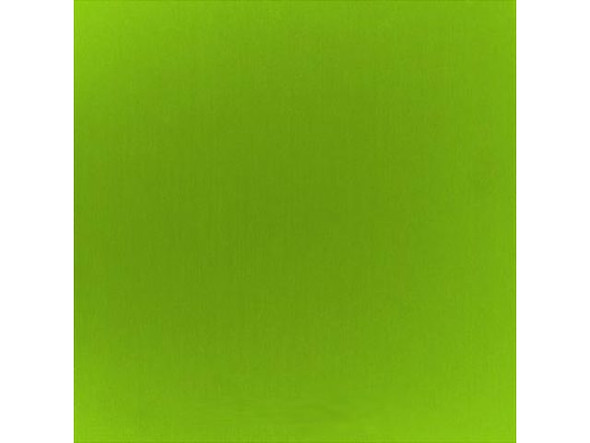 Anodized Aluminum Sheet, 24 Gauge, 6x6" - Sour Apple (Each)