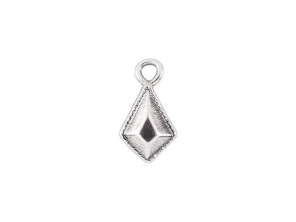 Sterling Silver Kite Shaped Charm Dangle (Each)