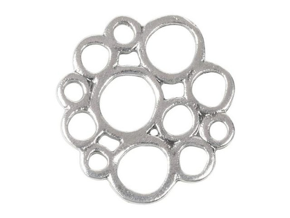 Sterling Silver Bubble Pattern Connector (Each)