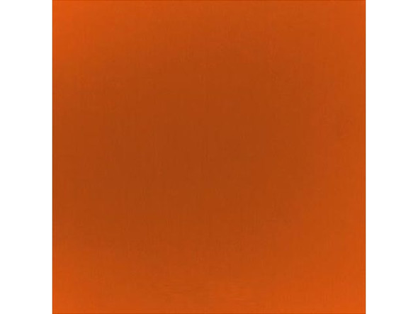 Anodized Aluminum Sheet, 24 Gauge, 6x6" - Pumpkin (Each)