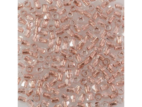 2mm Round Fire-Polish Czech Glass Bead - Crystal Copper Lined (Card)
