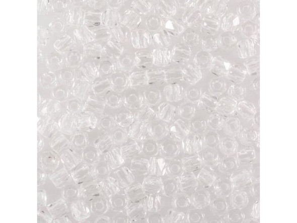 2mm Round Fire-Polish Czech Glass Bead - Crystal (Card)