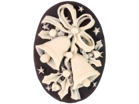 Cameo, Christmas Bells, 25x18mm (Each)