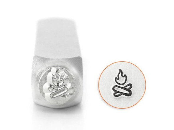 ImpressArt Metal Stamp, Campfire (Each)