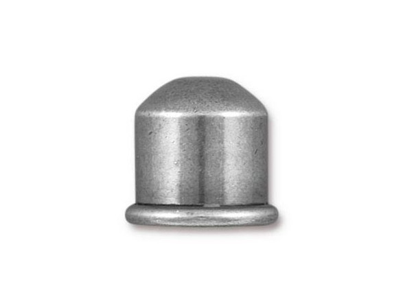 TierraCast Antiqued Pewter Plated Brass Cupola Cord End for 10mm Cord (Each)