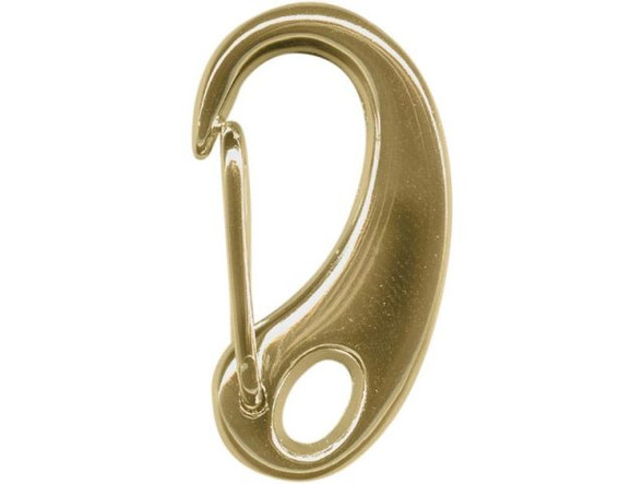 Antiqued Brass Plated Clip, Auto Close, 32x17mm (12 Pieces)