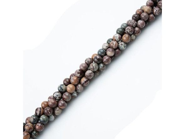 Sonora Jasper Round Gemstone Beads, 10mm (strand)