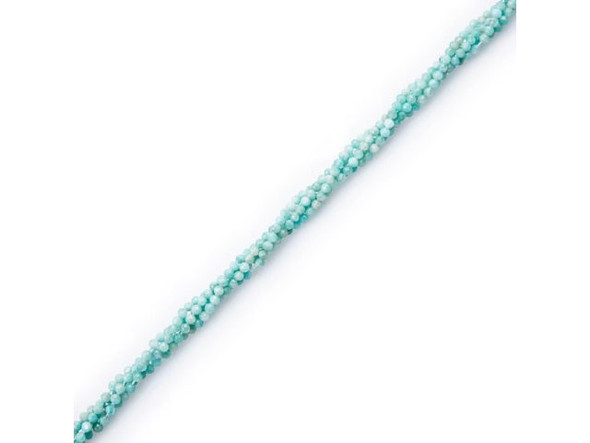 Amazonite 2mm Faceted Round Gemstone Beads - Special Purchase (strand)