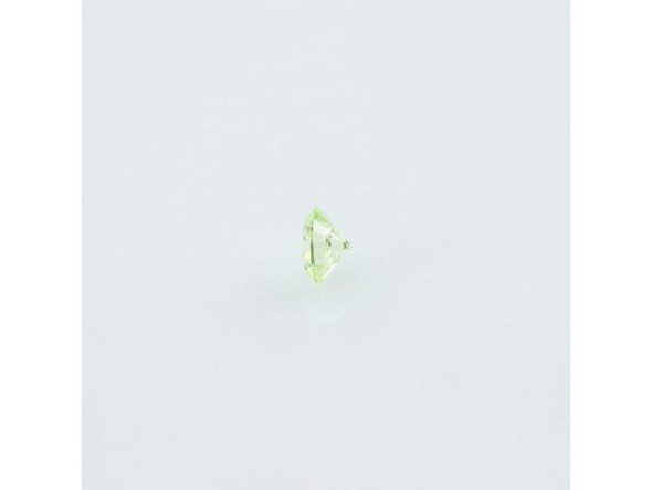 Cubic Zirconia Stone, 4mm Round, AAA - Peridot (Each)