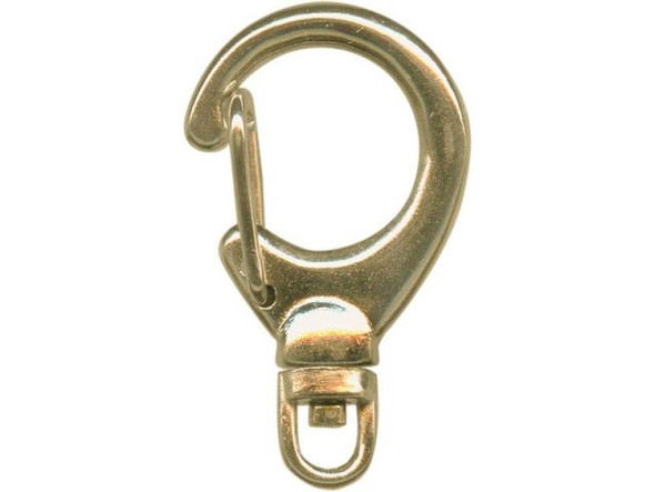 Antiqued Brass Plated Swivel Clip, Auto Close, Teardrop, 33x20mm (12 Pieces)
