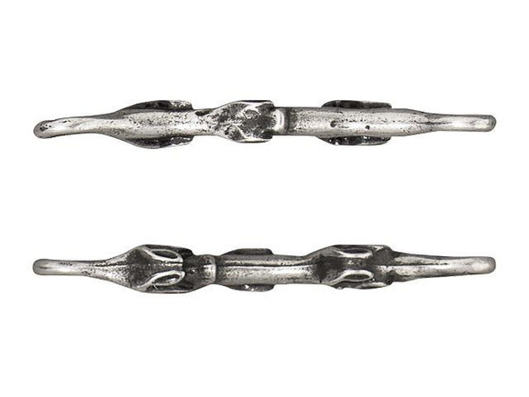 TierraCast 35mm Botanical Branch Link - Antiqued Pewter (Each)