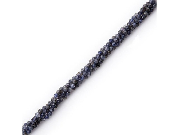 Iolite 4mm Faceted Round Gemstone Beads - Special Purchase (strand)