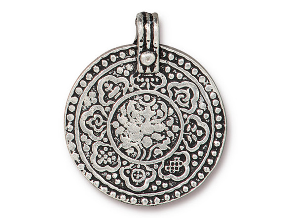 TierraCast 8 Fold Path Pendant - Antiqued Silver Plated (Each)