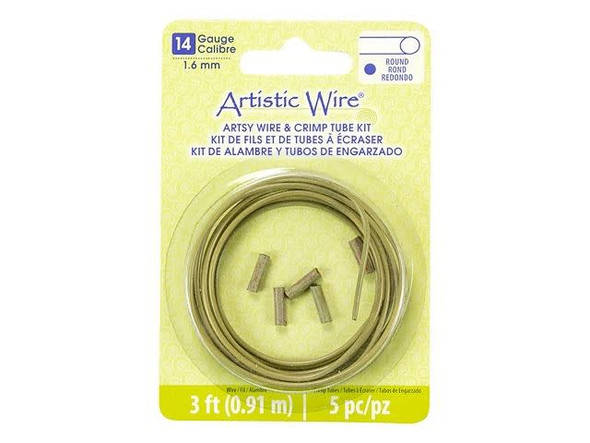 Artistic Wire Round Artsy Wire, 14-gauge - Olive (Each)