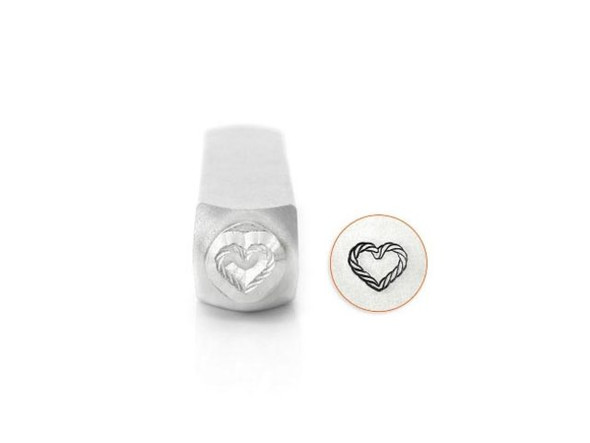 ImpressArt Metal Stamp, Heart Rope (Each)