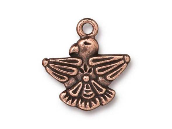 TierraCast Thunderbird Charm - Antiqued Copper Plated (Each)