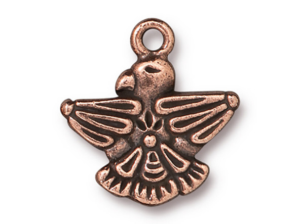 TierraCast Thunderbird Charm - Antiqued Copper Plated (Each)