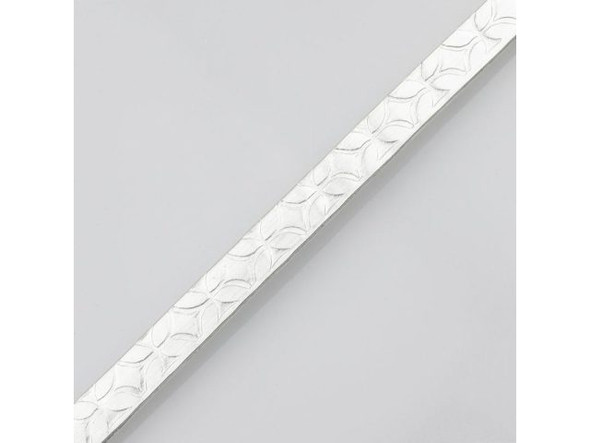 Artistic Wire Flat Geometric Wire, 21ga x 4.6mm - Tarnish Resistant Silver Plate (pack)