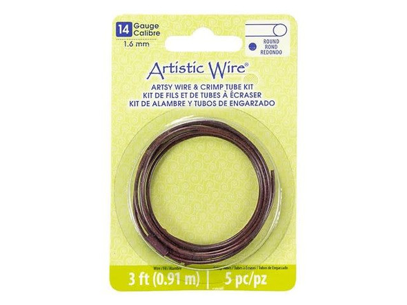 Artistic Wire Round Artsy Wire, 14-gauge - Burgundy (Each)