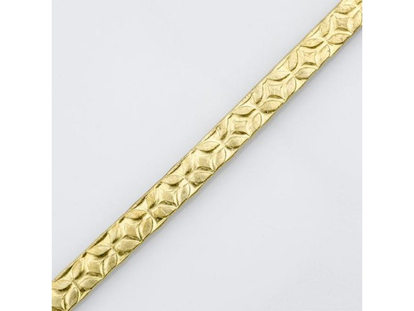 Artistic Wire Flat Geometric Brass Wire, 21ga x 4.6mm - Tarnish Resistant Brass (pack)