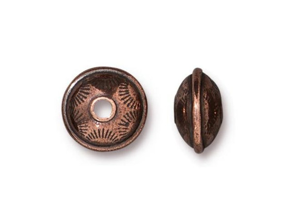 TierraCast Western Bead - Antiqued Copper Plated (Each)