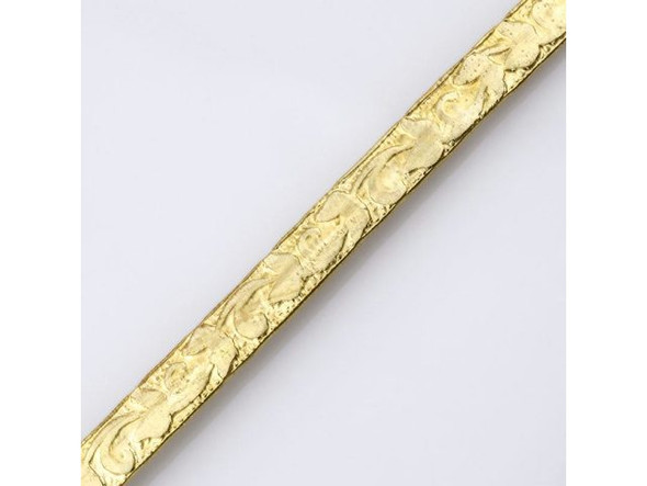 Artistic Wire Flat Vine Brass Jewelry Wire, 21ga x 4.6mm - Tarnish Resistant Brass (pack)