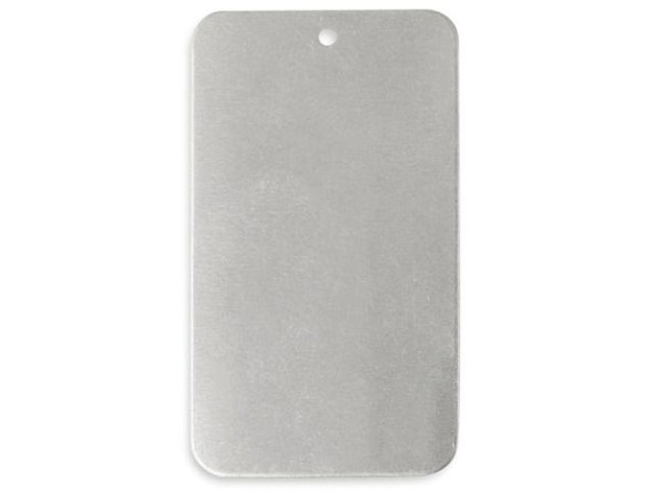 Vintaj Artisan Pewter Blank, Large Rectangle, 40x23mm (Each)