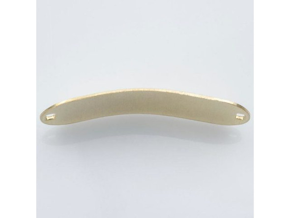 Vintaj Solid Brass Blank, 47x15mm Oval with 2 Holes (Each)