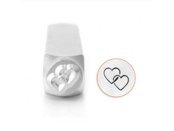 ImpressArt Metal Stamp, Interlocking Hearts (Each)