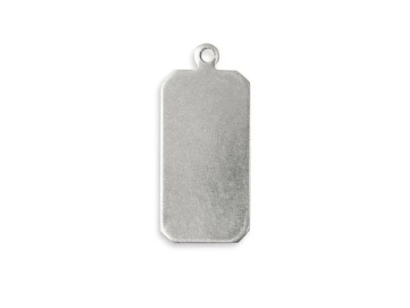 Vintaj Artisan Pewter Blank, Tag, 22x11mm (pair)